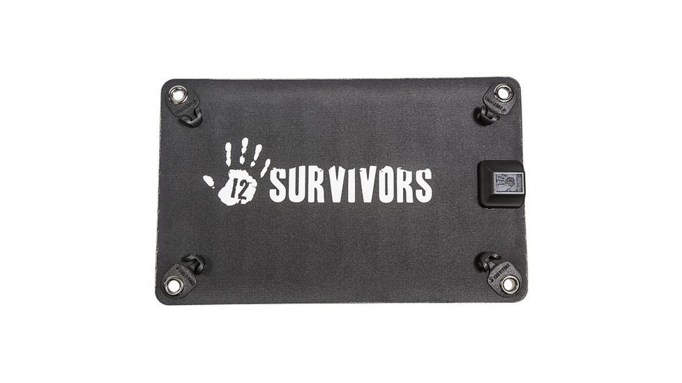 12 Survivors SolarFlare 5 Solar Charging Panel,  5.3 Watt Capacity, Black, 6.4in x 11.2in TS28000