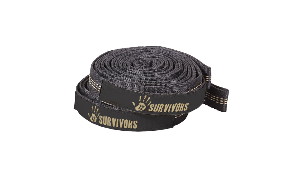 12 Survivors Tree Nook Replacement Straps, Black, TS75004.001