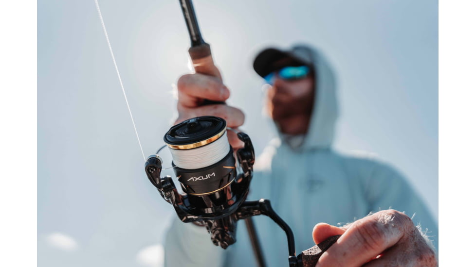 Rapala Axum Spinning Reel 6.2:1 Gear Ratio, Salt, Fresh, Black, 3, AX-6.2-3.0