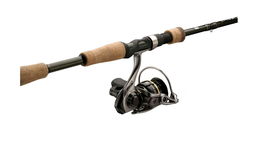 Rapala Creed K Medium Light Spinning Combo, Black, 6ft6in, CRKSC66ML