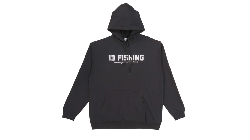 Rapala Facepunch Hoodie w/White Logo - Men's, Medium, Black, HD3-M