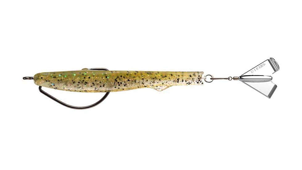 Rapala Motor Boat Swimbait Wide Gap Fishing Hook w/ Hard Rear Prop 3/8oz, 4in, 1 Piece, Magician, MBT4-3