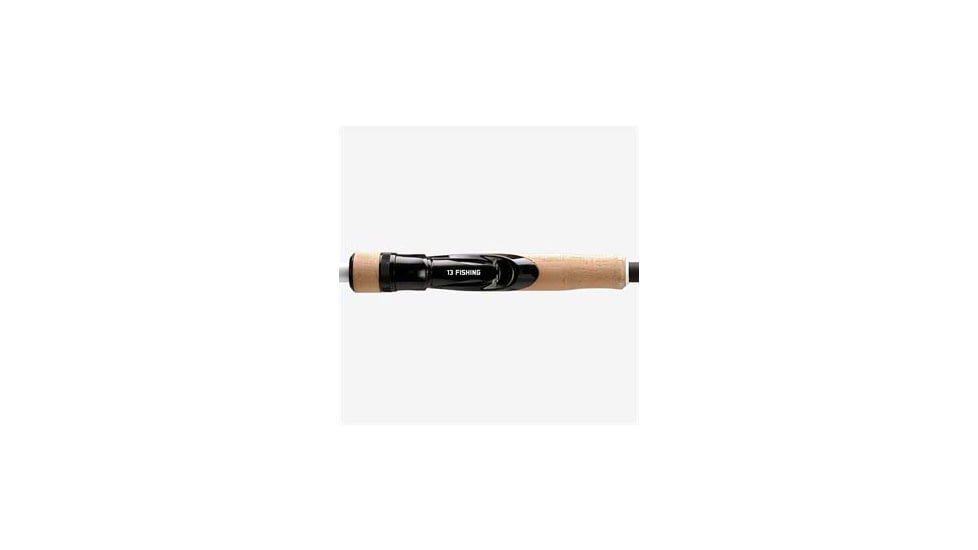 Rapala Omen Black Spinning Rod, 6ft 7in, Medium Light, Extra Fast, 1 Piece, OB3S67ML