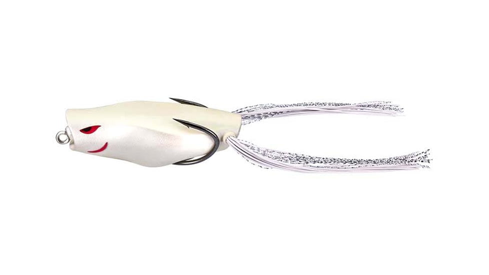 Rapala Trash Panda Poppin Frog 2.5in, 9/16oz, Albino Rhino, 2.5in, TPPF-21