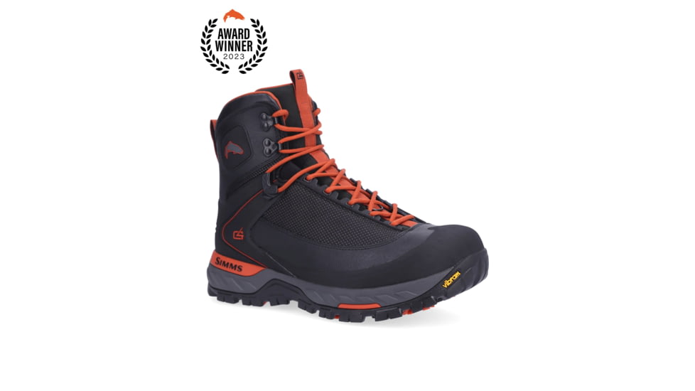 Simms Fishing Products G4 PRO Powerlock Wading BootVibram - Mens, Carbon, 9, 13507-003-09