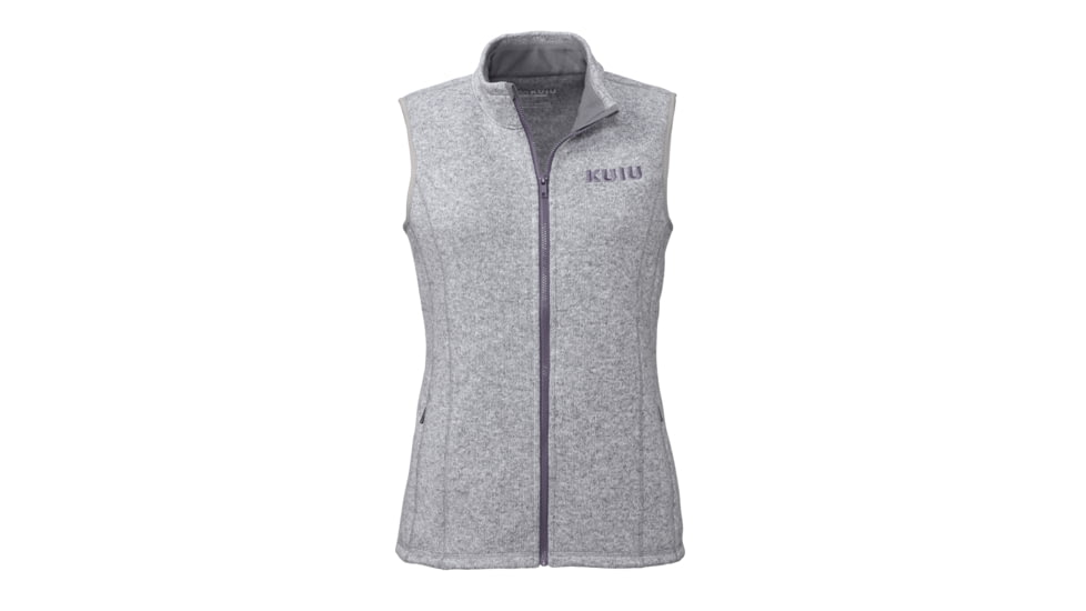 KUIU Outlet Womens Base Camp Sweater Vest in Purple Grey Size XL DBEE5776, Purple Grey, XL, Adult, Female, 7556133683358