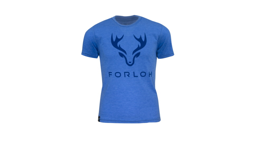 Forloh Youth Logo T-Shirts, Azure Blue, XS, 30730-AB-XS