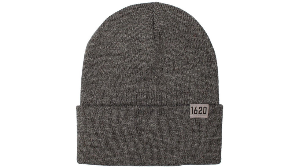 1620 Workwear Cuffed Beanie, 1620 Flag, Charcoal, One Size, A-01-C