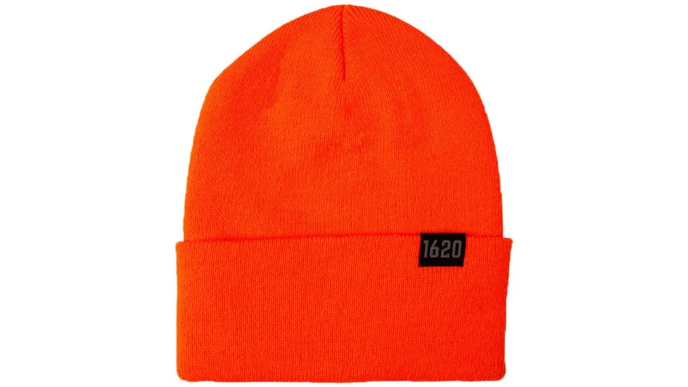 1620 Workwear Cuffed Beanie, 1620 Flag, Hunter Orange, One Size, A-01-O