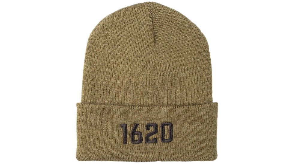 1620 Workwear Cuffed Beanie, Embroidered, Hunter Green, One Size, A-07-H