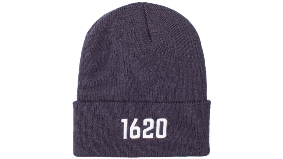 1620 Workwear Cuffed Beanie, Embroidered, Uniform Blue, One Size, A-07-N