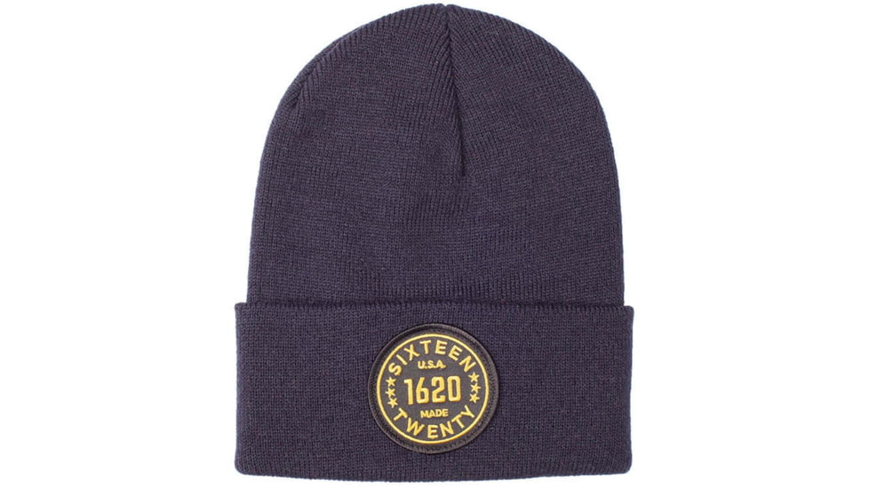 1620 Workwear Cuffed Beanie, Roundel, Uniform Blue, One Size, A-08-N