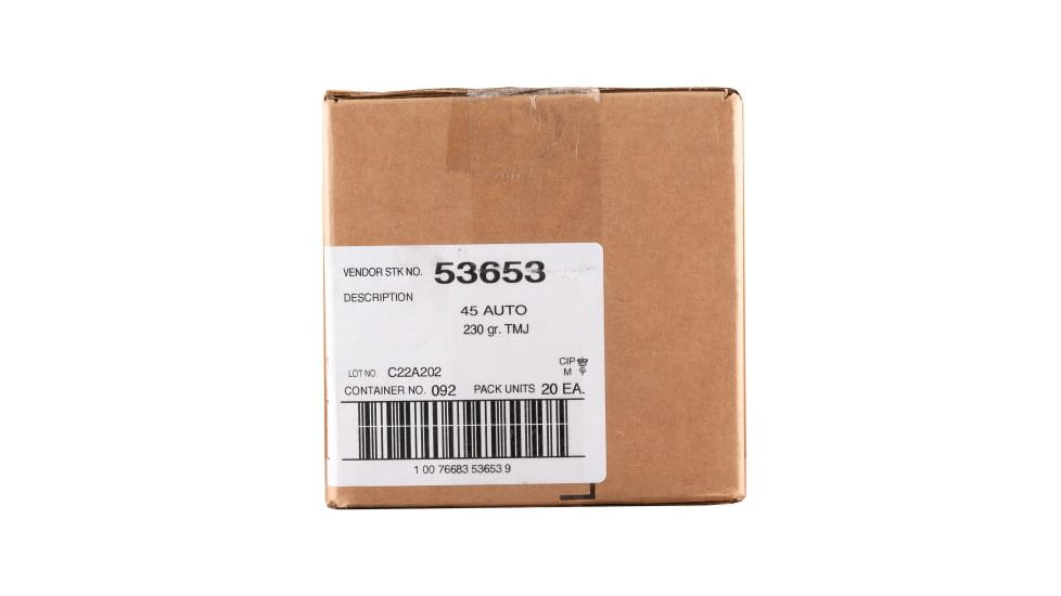 CCI Ammunition Speer Lawman 45 Auto 230gr TMJ Ammo, 1000rd, 53653 CASE