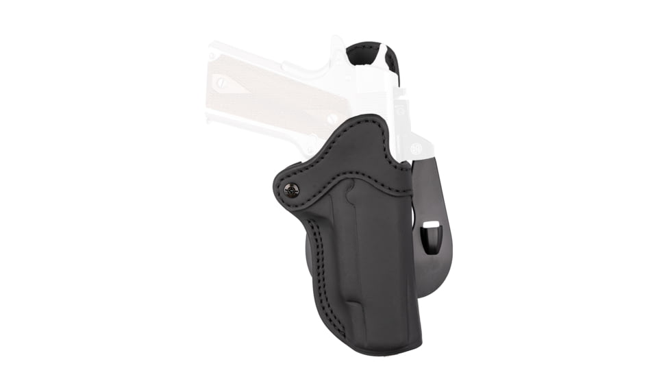 1791 Gunleather Optic Ready Multi-Fit Paddle Holster 2.3, 1911, 4-5in, Right, Black, ORPDH23SBLR