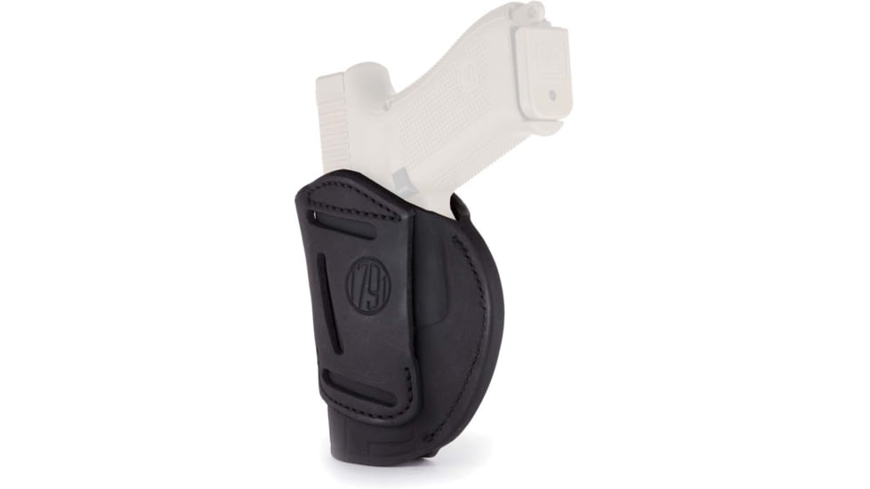 1791 Gunleather 4 Way Concealment &amp; Belt Leather Holster, Left Hand, Stealth Black, 4WH-5-SBL-L