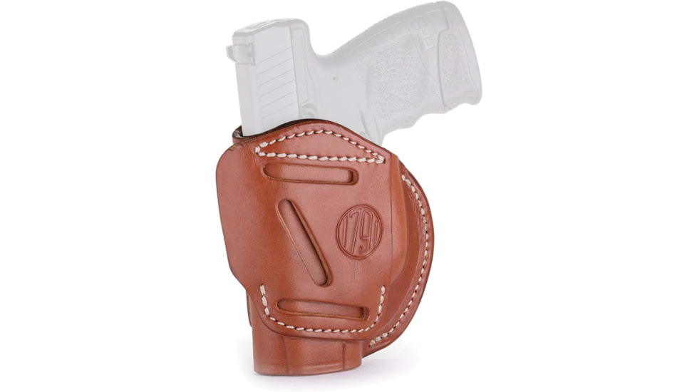 1791 Gunleather 4 Way Concealment &amp; Belt Leather Holster, Right Hand, Classic Brown, 4WH-4-CBR-R