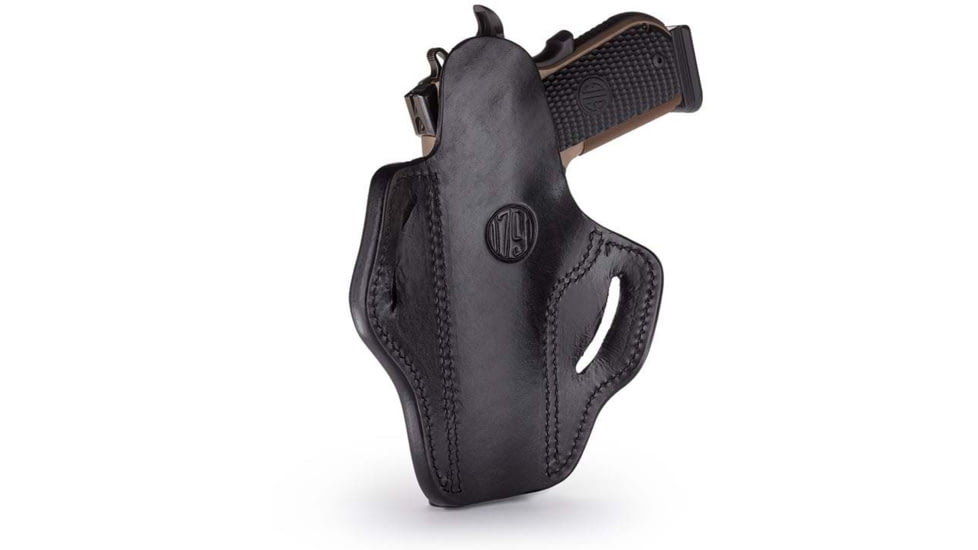 1791 Gunleather Belt Holster OWB, Right Hand, Black, BH1-BLK-R