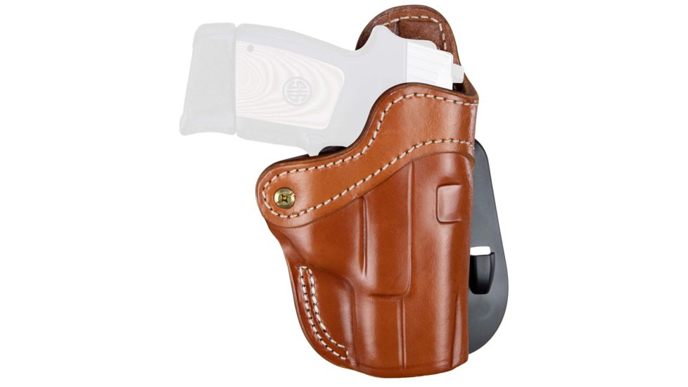 1791 Gunleather BH 2.1 Paddle Holster, Size 2.1, Right Hand, Classic Brown, PDH-2.1-CBR-R