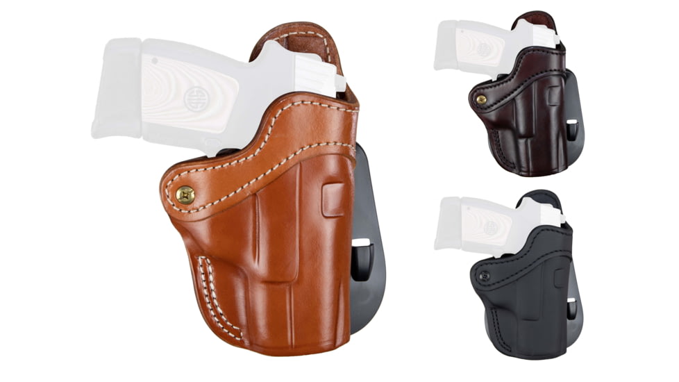 1791 Gunleather BH 2.1 Paddle Holster, Classic Brown, Signature Brown, Stealth Black
