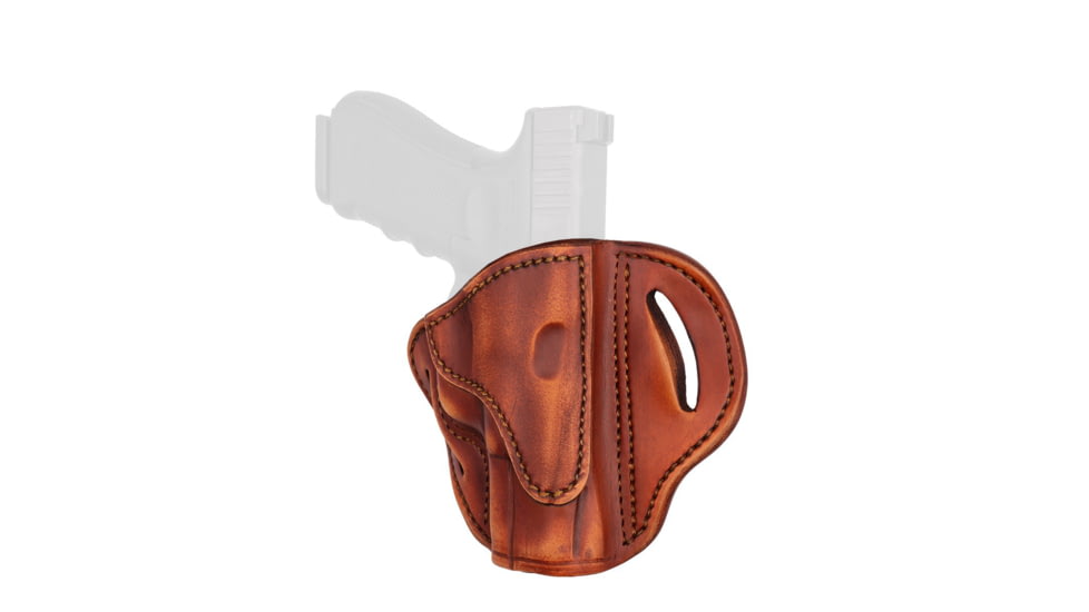 1791 Gunleather BH2.1- Open Top Multi-Fit Belt Holster 2.1, Glock 17/19, FN FNS-9, Ruger SR9, Right Hand, Size 2.1, Vintage, Vintage, 2.1, BH2.1-VTG-R