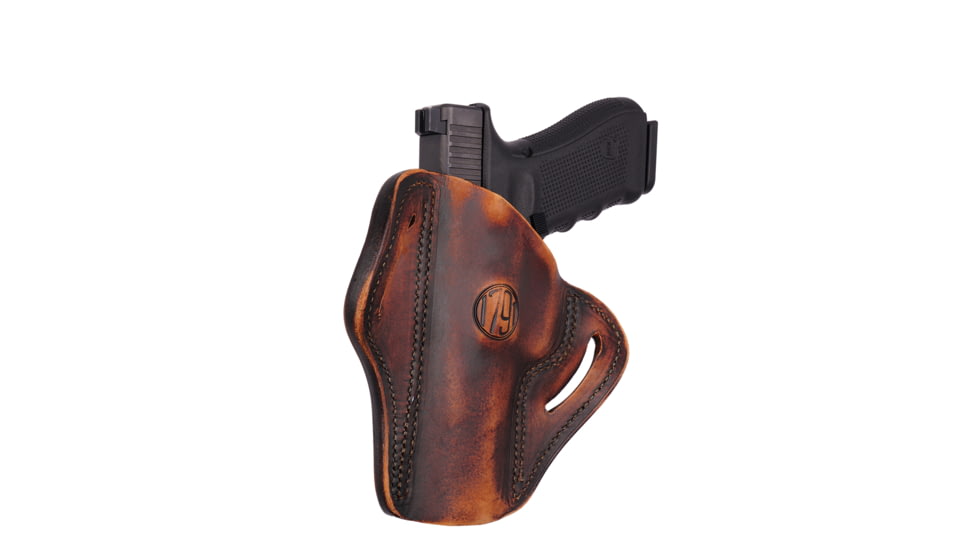 1791 Gunleather BH2.4S- Open Top Multi-Fit Holster 2.4S, H&amp;K 45c Tactical, FN509, Walther PPQ M2, Right Hand, Vintage, Vintage, 2.4, BH2.4-VTG-R