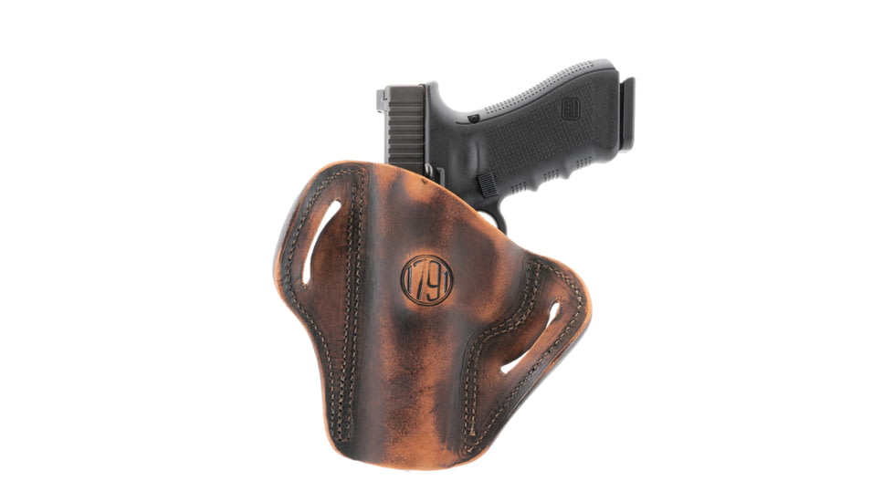 1791 Gunleather BH2.4S- Open Top Multi-Fit Holster 2.4S, H&amp;K 45c Tactical, FN509, Walther PPQ M2, Right Hand, Vintage, Vintage, 2.4S, BH2.4S-VTG-R