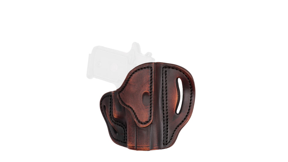 1791 Gunleather BHC- Open Top Belt Holster for Small and Micro-Frame Firearms, Colt 1911 3in, Sig P365, Right Hand, Size C, Vintage, Vintage, C, BHC-VTG-R