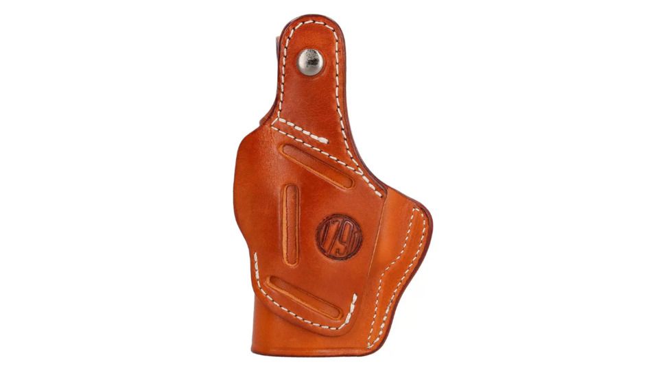 1791 Gunleather BHT3- Open Top Multi-Fit Thumb Break Holster, S&amp;W MP9/MP40, Taurus PT111, Right Hand, Classic Brown, Size 3, BHT-3-CBR-R