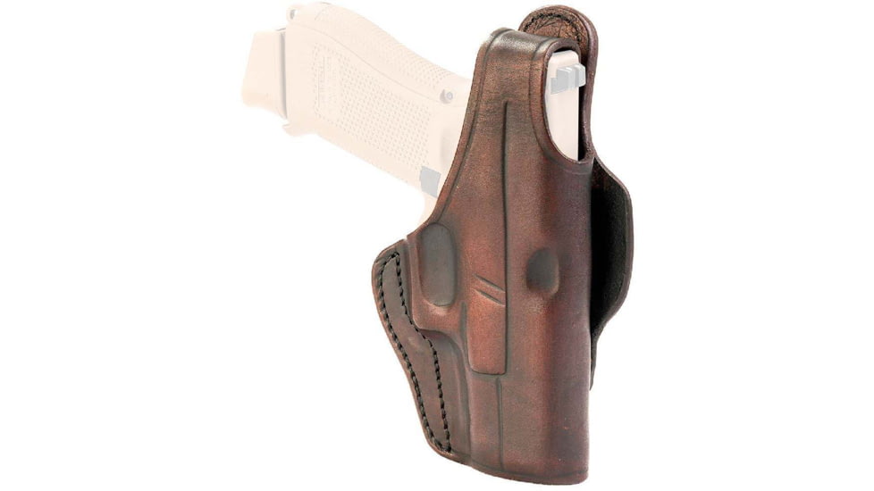 1791 Gunleather BHT3- Open Top Multi-Fit Thumb Break Holster, S&amp;W MP9/MP40, Taurus PT111, Right Hand, Signature Brown, Size 3, BHT-3-SBR-R