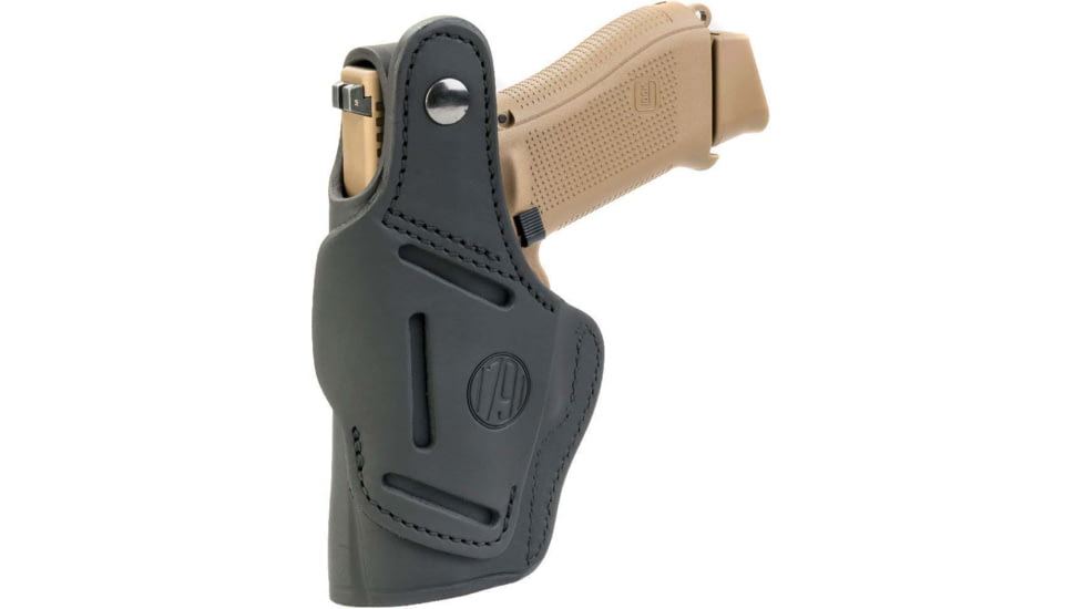 1791 Gunleather BHT3- Open Top Multi-Fit Thumb Break Holster, S&amp;W MP9/MP40, Taurus PT111, Left Hand, Stealth Black, Size 3, BHT-3-SBL-L