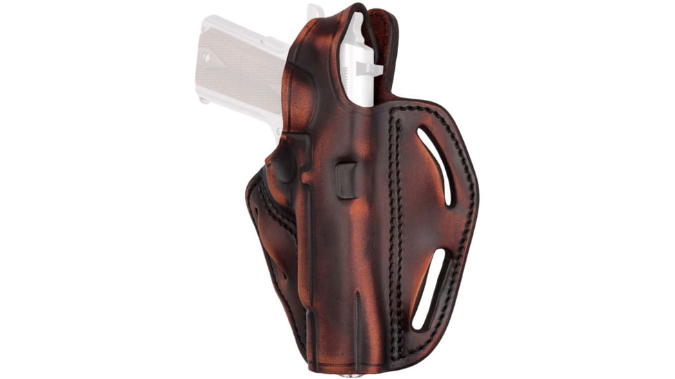 1791 Gunleather BHX Thumb Break C&amp;L Belt Holster, Browning HP, Remington 1911 R1, Rock Island Armory 1911 4in/5in, Kimber 1911 5in, Sig 1911 4in/5in, Springfield Armory 1911 4in/5in, Right Hand, Vintage, Size 1, BHX-1-CL-VTG-R