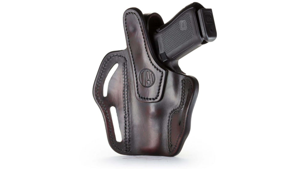 1791 Gunleather BHX- Thumb Break Holster, Beretta 92FS, H&amp;K VP40, Styer M9-A1, Right Hand, Signature Brown, Size 4, BHX-4-SBR-R