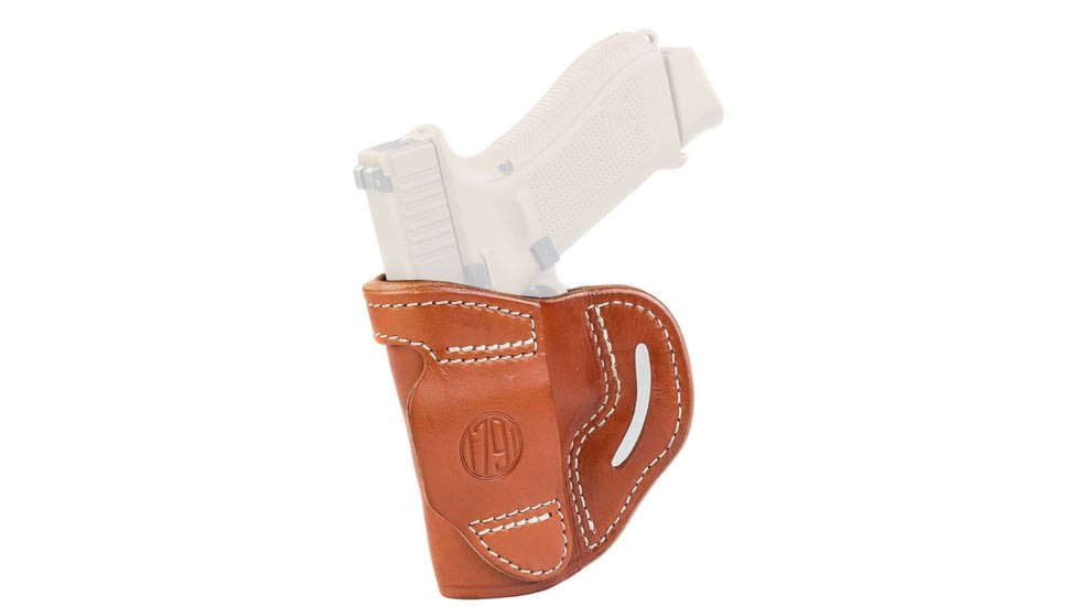 1791 Gunleather BL1P Belt Slide Holster, Colt Defender, Glock 25/27, Taurus G2c, Right Hand, Classic Brown, Size 3, BL1P-3-CBR-R