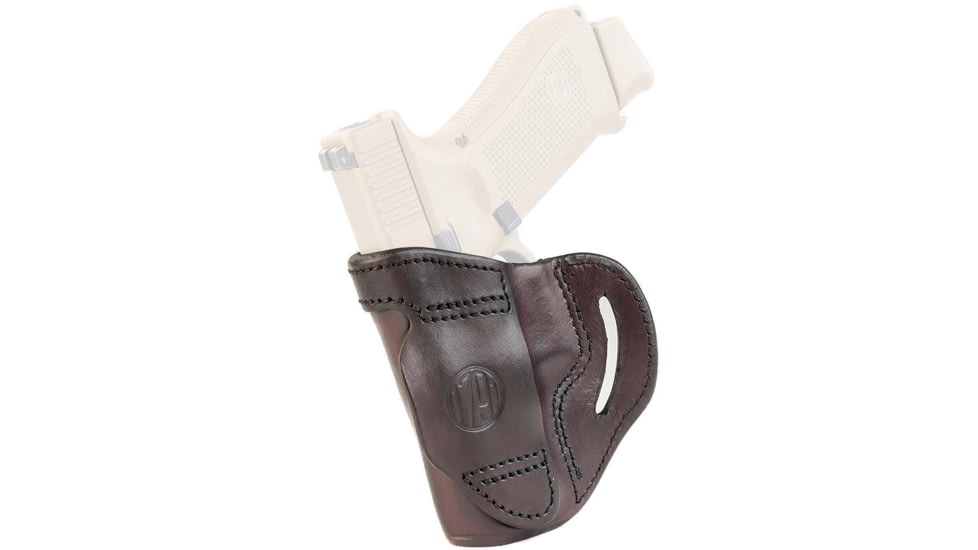 1791 Gunleather BL1P Belt Slide Holster, Colt Defender, Glock 25/27, Taurus G2c, Right Hand, Signature Brown, Size 3, BL1P-3-SBR-R