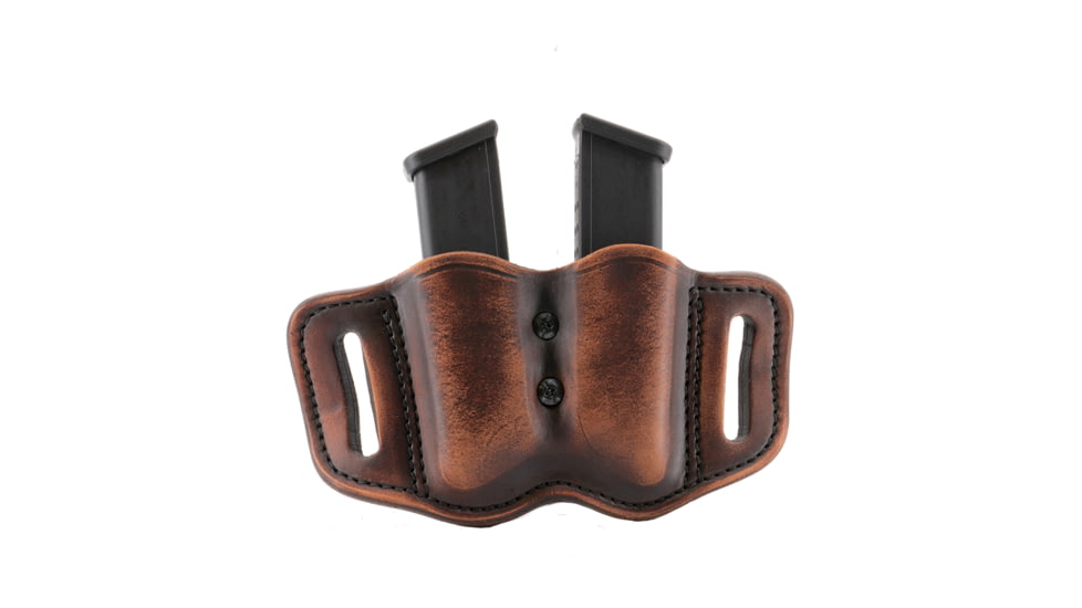 1791 Gunleather Double Magazine Holster for Polymer Double Stack, Size 2.2, Vintage, Vintage, 2.2, MAG-F-2.2-VTG-A