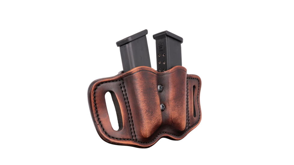 1791 Gunleather Double Magazine Holster for Polymer Double Stack, Size 2.2, Vintage, Vintage, 2.2, MAG-F-2.2-VTG-A