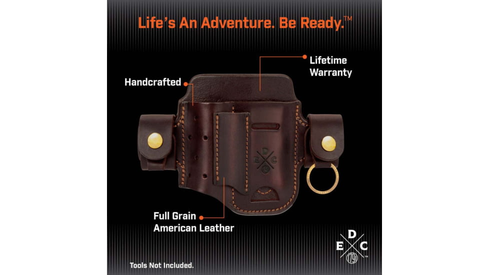 1791 Gunleather EDC Heavy Duty Action Snap Organizer, Small Flex, Chestnut, HD-AS-SF-CHN-A