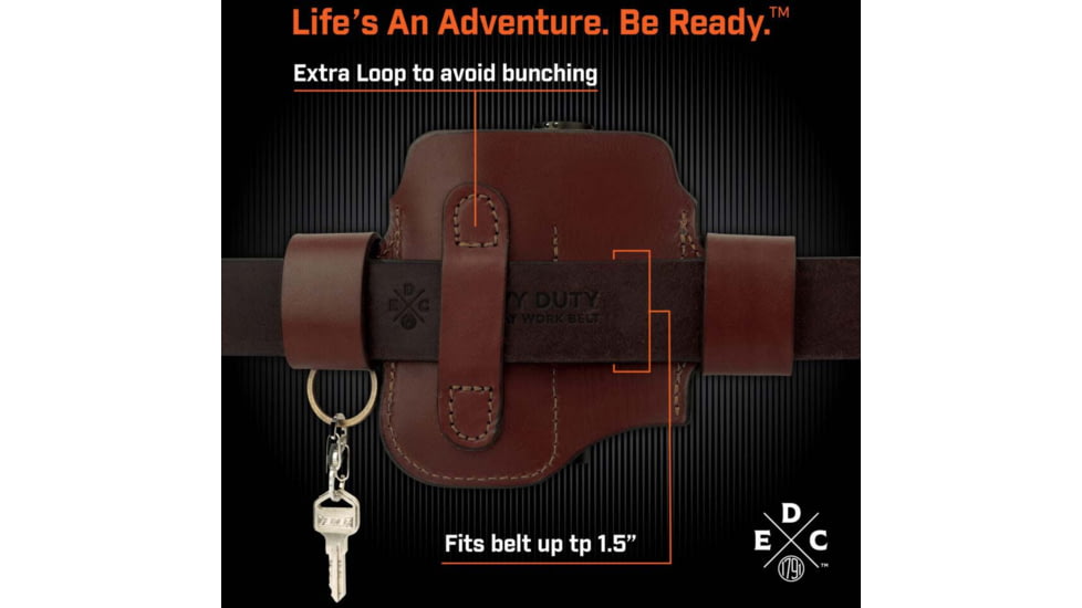 1791 Gunleather EDC Standard Action Snap Organizer, Large Flex, Chestnut, ST-AS-LF-CHN-A