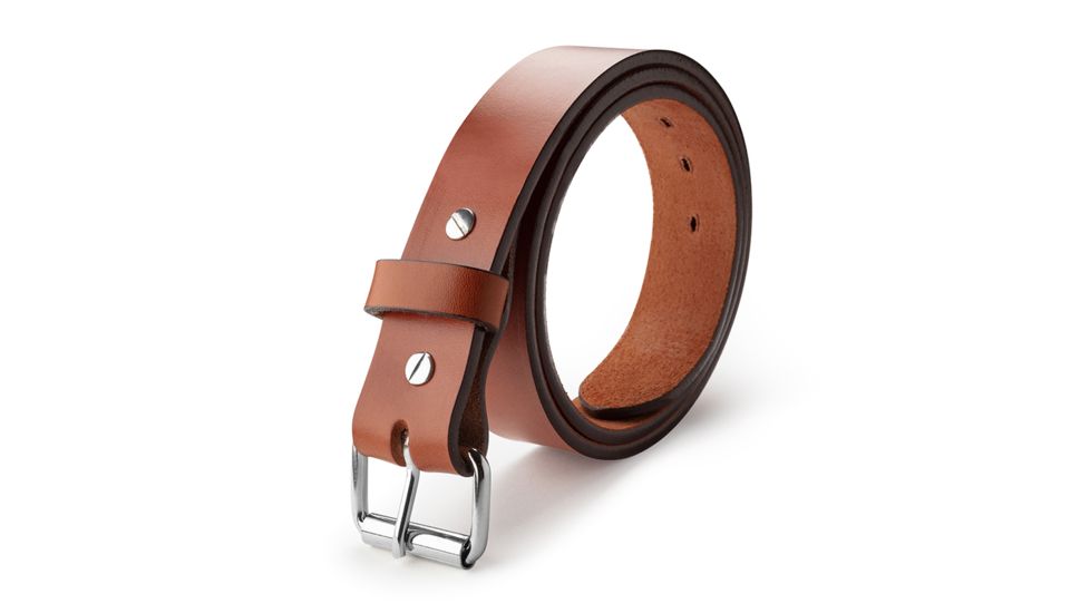 1791 Gunleather Gun Belt 01 w/ American Heavy Native Steerhide, Size 32/36, Signature Brown, Signature Brown, 32/36, BLT-01-32/36-SBR-A