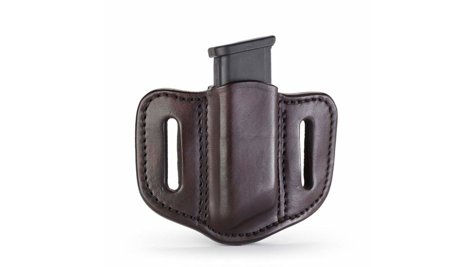 1791 Gunleather MAG 1.2- Single Magazine Holster for Double Stack Mags, Signature Brown, Size 1.2, MAG-1.2-SBR-A