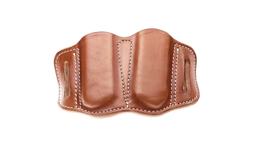 1791 Gunleather MAG 2.1- Double Magazine Holster for Single Stack Mags, Classic Brown, Size 2.1, MAG-2.1-CBR-A
