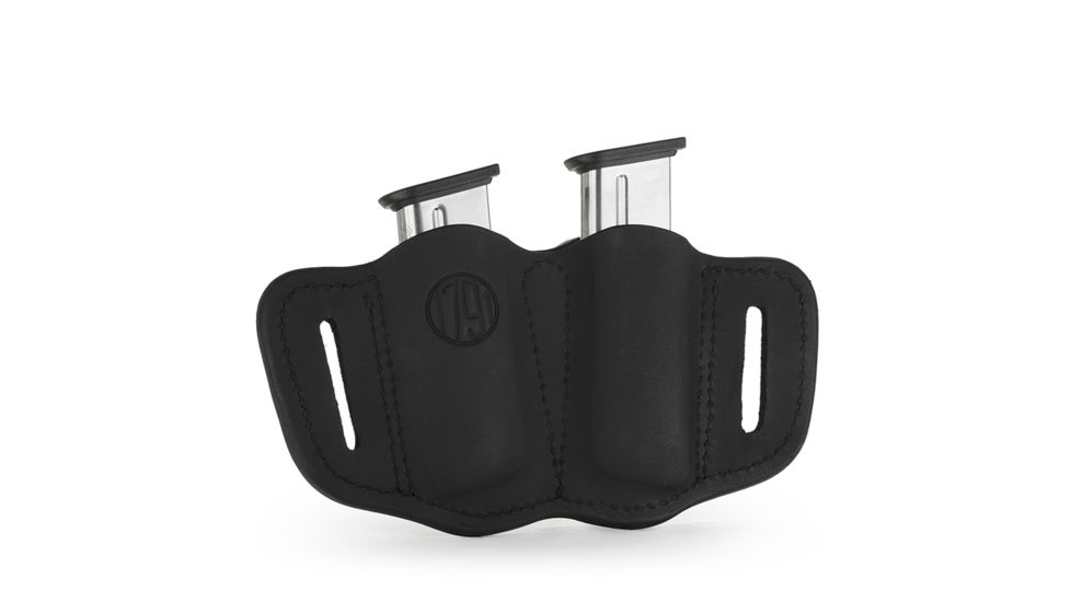 1791 Gunleather MAG 2.1- Double Magazine Holster for Single Stack Mags, Stealth Black, Size 2.1, MAG-2.1-SBL-A