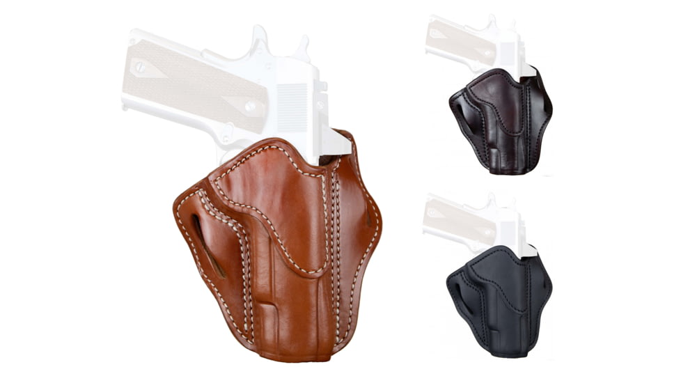 1791 Gunleather Optic Ready BH1 1911 Belt Holster, Classic Brown, Signature Brown, Stealth Black
