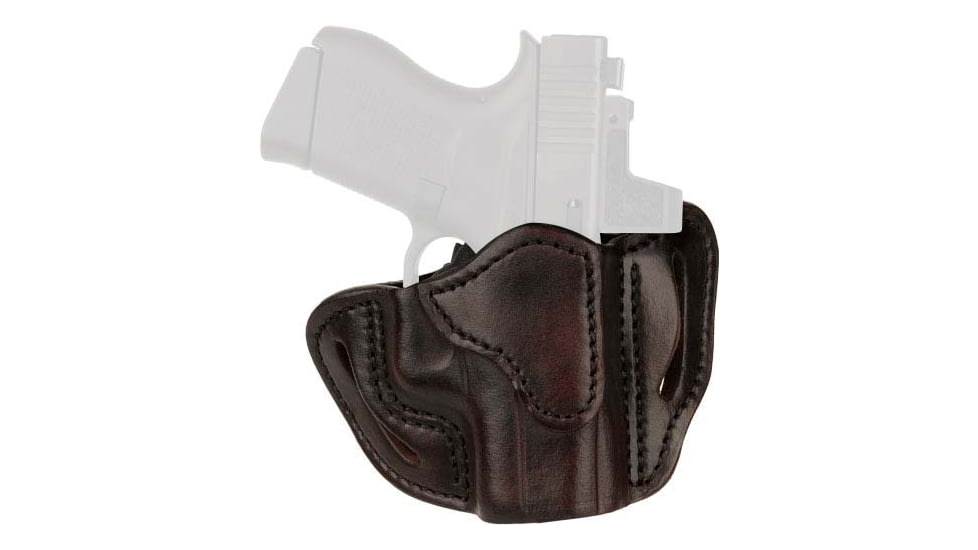 1791 Gunleather Optic Ready Open Top Multi-Fit Belt Holster Compact, 1911, 3in, Right, Signature Brown, OR-BHC-SBR-R