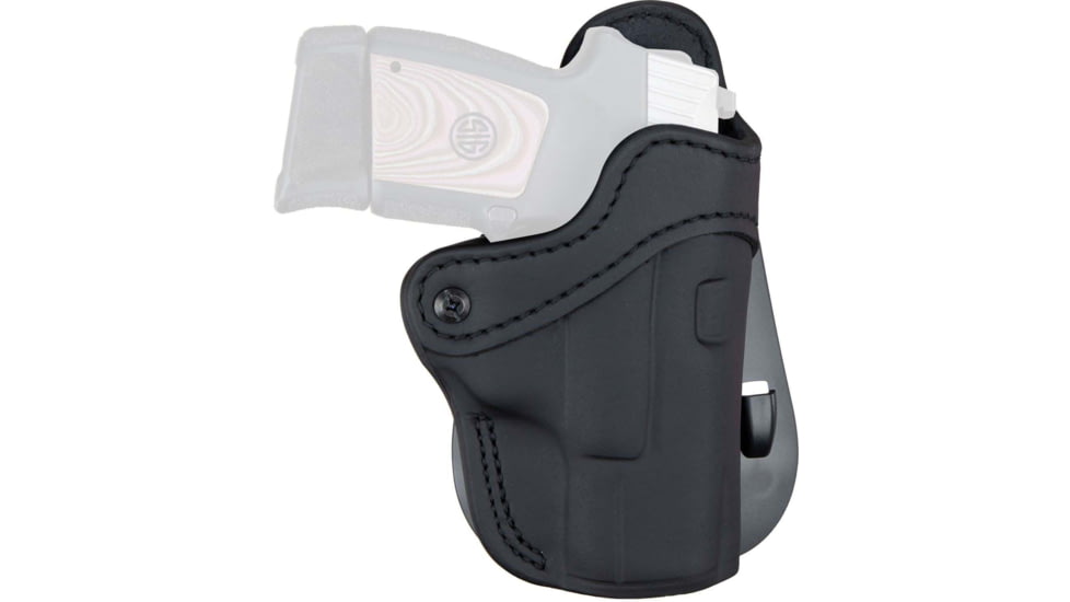 1791 Gunleather ORPDH21SBLR BH2.1 Optic Ready Black Leather OWB Glock 17/S&amp;W Shi