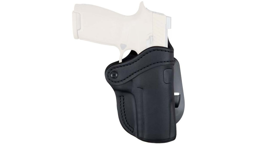 1791 Gunleather ORPDH24SBLR BH2.4 Optic Ready Black Leather OWB Sig P320/Sprgfld