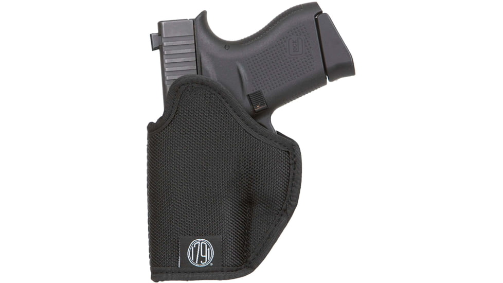 1791 Gunleather Premium Ballistic Nylon Size 3 IWB Holster, 1911 3in/ Bersa Thunder 380/ Glock 42/43/43X, Right Hand, Black, PN-IWB-3-BLK-R
