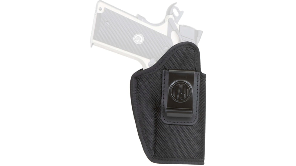 1791 Gunleather PNIWB4BLKR Premium Nylon IWB Size 04 Black Ballistic Nylon Belt