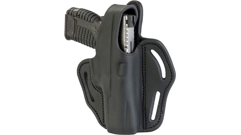 1791 Gunleather Revolver Thumbreak OWB Holster, RH, Stealth Black, 4, RVHX-4-SBL-R