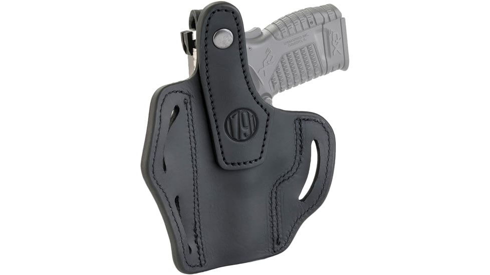 1791 Gunleather Revolver Thumbreak OWB Holster, RH, Stealth Black, 4, RVHX-4-SBL-R